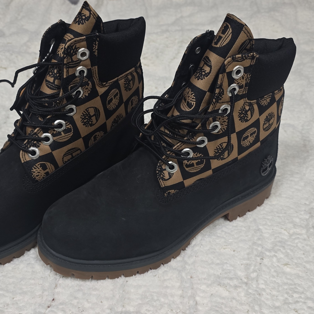 Timberland Men's Black and Tan Boots - Picture 4 of 10